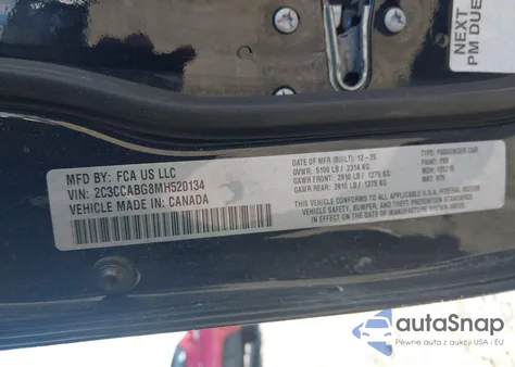 2021 Chrysler 300 300S from USA, damaged, VIN 2C3CCABG8MH520134